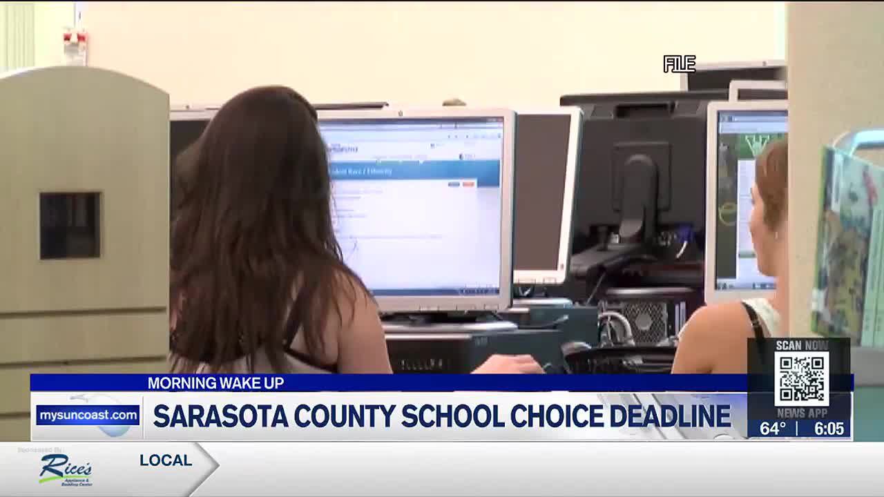 Sarasota County School Choice Deadline Today