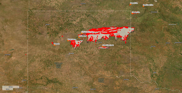 Texas Panhandle Wildfires Smokehouse Creek Fire Has Burned More Than 1 Million Acres Making It 7296