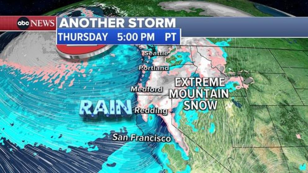 california mountains brace for storm, up to 12 feet of snow possible