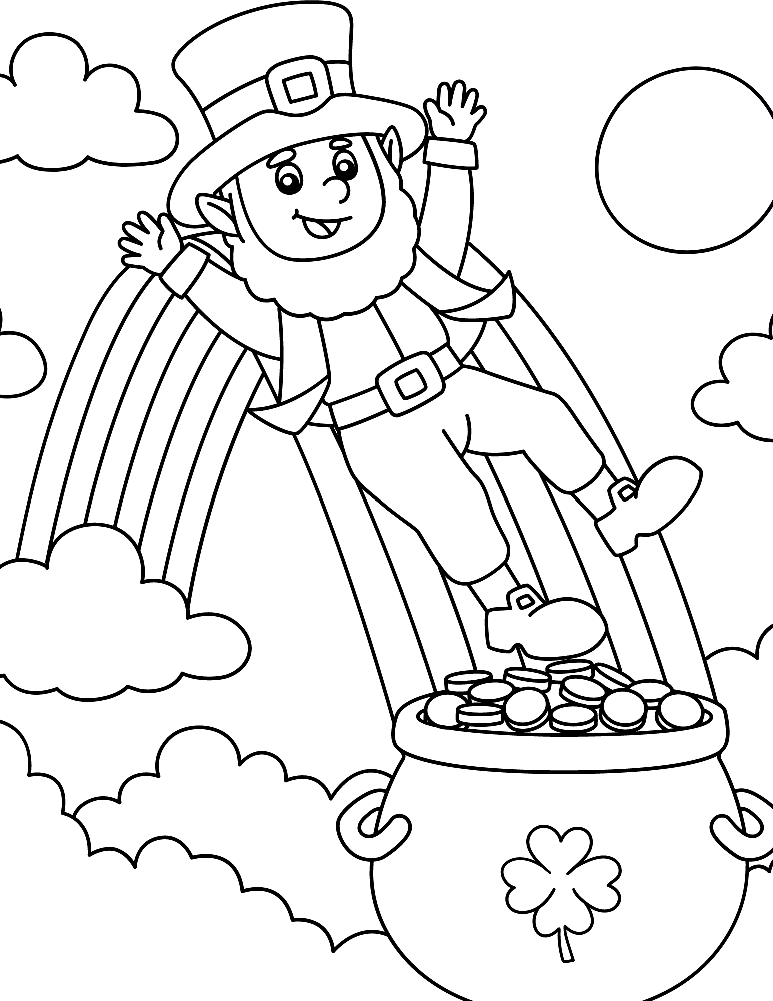6 Free Printable Leprechaun Coloring - BB1j7K8e.img