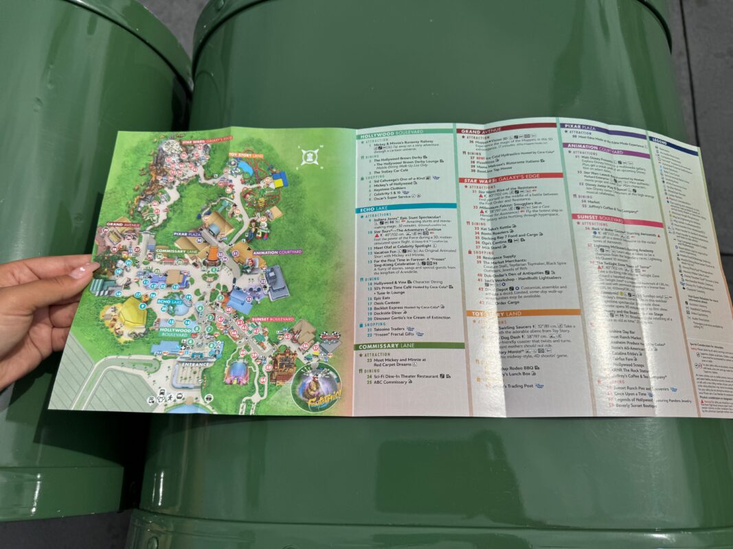 New 2024 Disney's Hollywood Studios Park Map Available