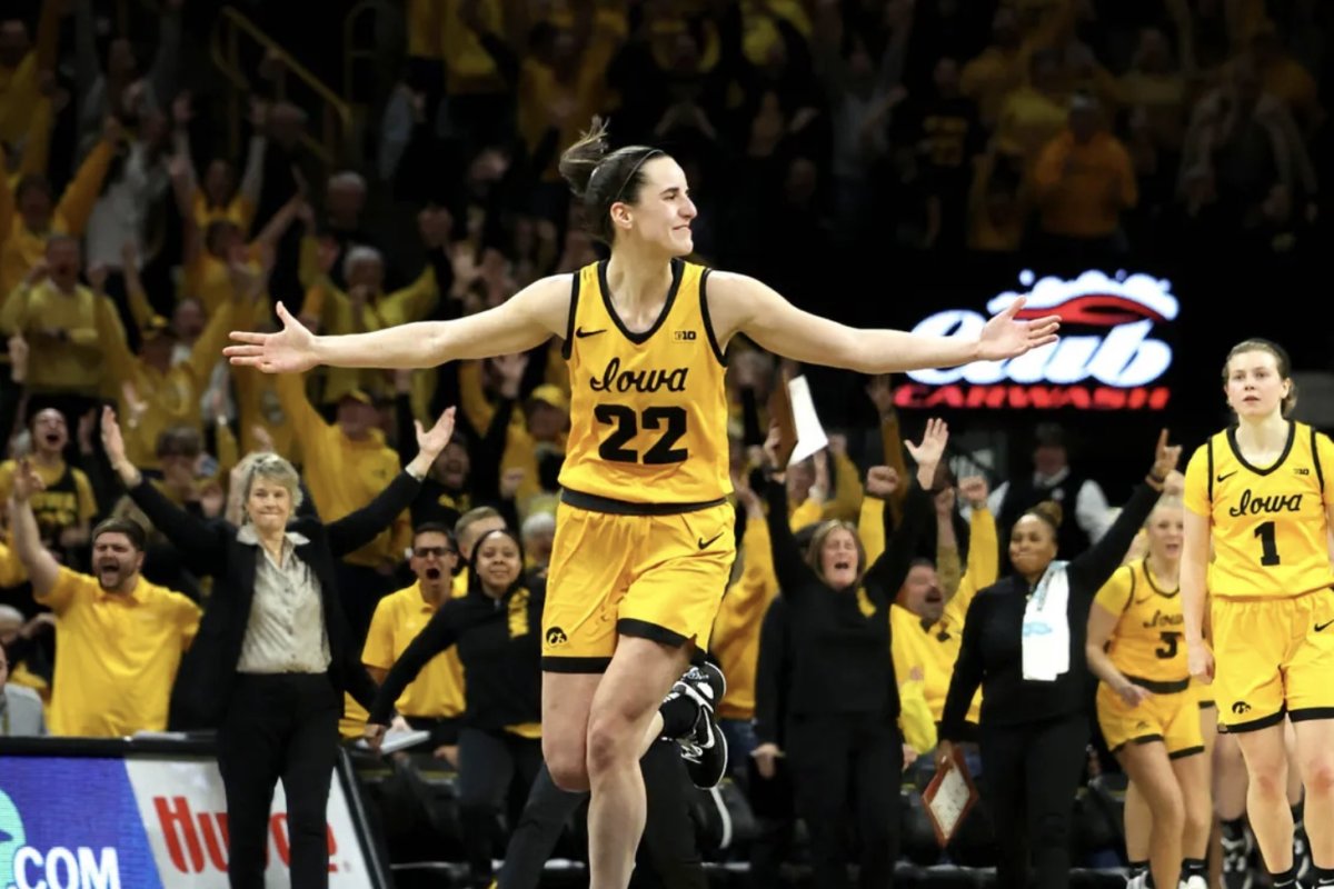 college hoops: iowa's caitlin clark targets maravich points record after passing woodard