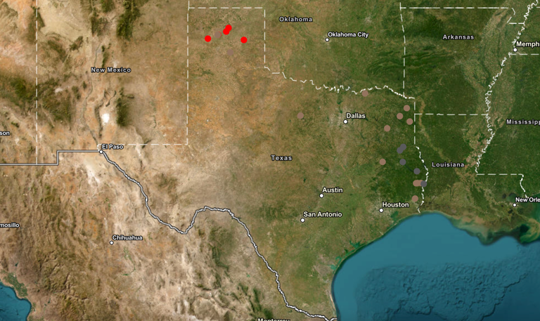 Texas wildfires Map of blazes ravaging the Panhandle