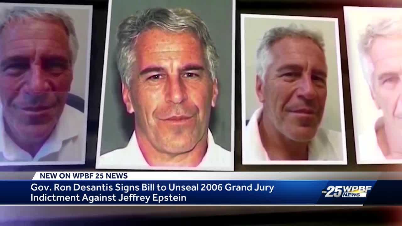 Gov. DeSantis Signs Legislature To Authorize Release Of Jeffrey Epstein ...