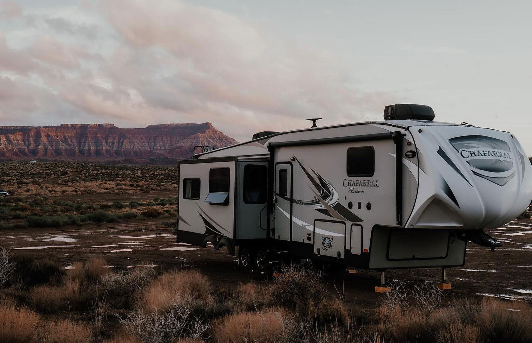 <p>Working remotely comes with some restrictions. Their equipment and communication methods need lots of power, so most weeks are spent pitched in RV parks with electricity supplies. The couple love to wild camp at weekends and enjoy heading out exploring and hiking.</p>