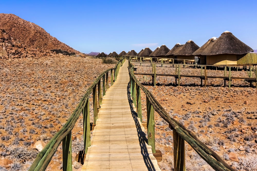 <p>Guests at the lodge can indulge in foods that are inspired by the local culture, like fresh seafood from the ocean and Kalahari truffles. </p>  <p>There’s also no shortage of activities at the lodge, including <strong>e-biking to see ancient rock art</strong>, climbing the world’s highest sand dunes, and take advantage of the opportunity to see stars in one of the world’s best dark sky locations.</p>