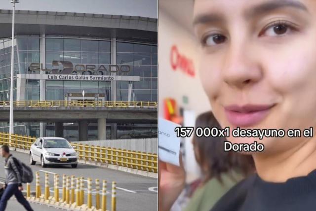 aeropuerto el dorado de bogotá se pronuncia por video de supuesto desayuno de $150.000