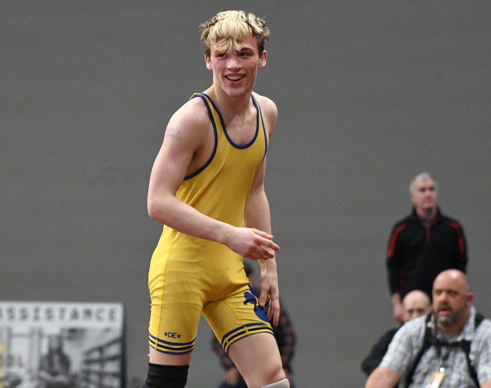 in thrilling final, newberg's isaac hampton bests a good friend for 3rd crown: oregon wrestling 126/115 big-school roundup