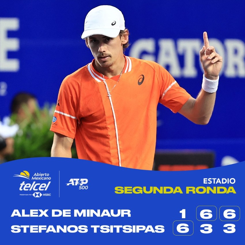 ¡va por el bicampeonato! alex minaur vence a tsitsipas y avanza a la semifinal del abierto mexicano