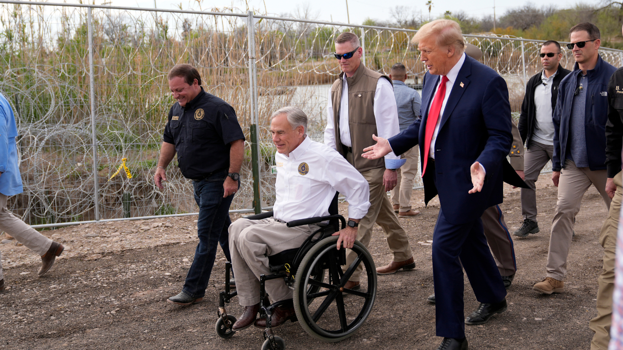 trump at mexico border: laken riley, migrant crisis, biden's policy and more