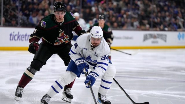 maple leafs move marner to defence in win over coyotes