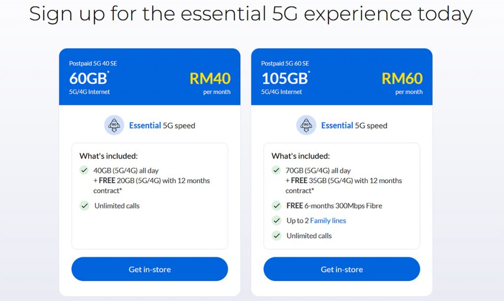 CelcomDigi New Postpaid 5G SE Plans Start From RM40 A Month