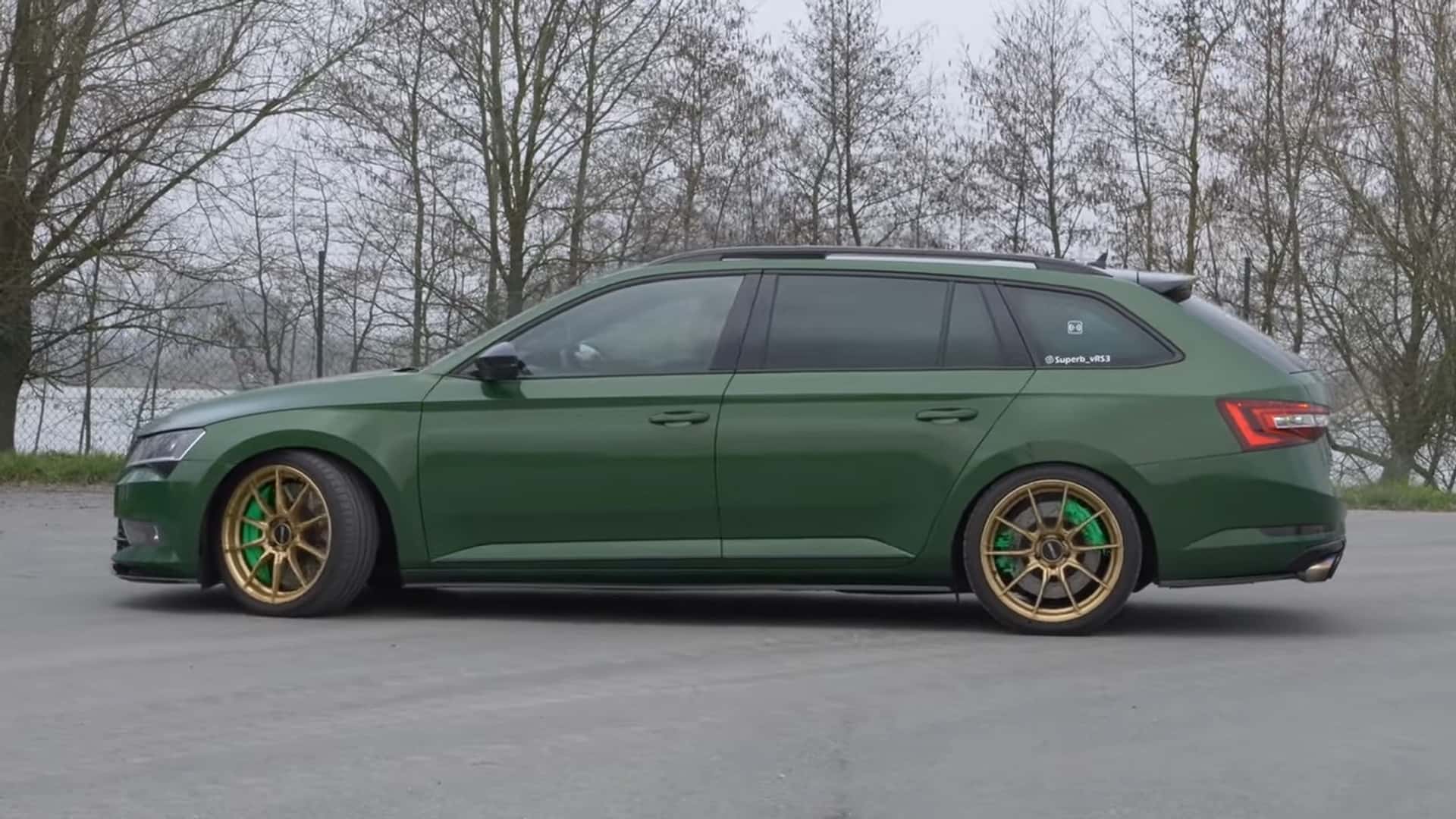 this 720 horsepower skoda with an audi rs3 engine is absurdly quick