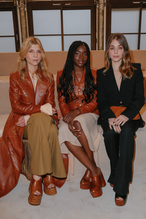sartorial crisis! seven stars wear the same shoes front row at paris fashion week
