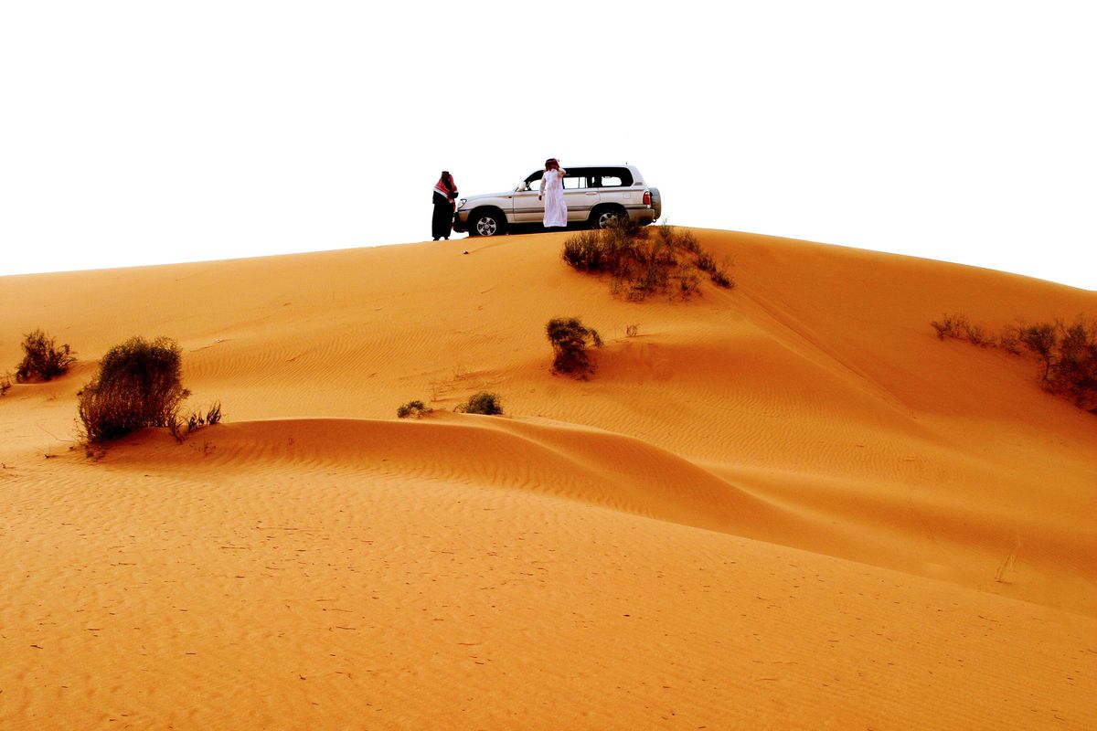 <p><strong>Requirements:</strong> U.S. driver's license</p><p>No, we're not going to recommend jumping the vast sand dunes just outside Riyadh while howling at the moon. But if you <em>were</em> going to, may we recommend doing so in a 4x4 you can't buy in the U.S.? Maybe a hotted-up Nissan Patrol or a lifted Toyota Hilux? Or maybe skip that altogether in the interest of self- and vehicle preservation and stay on the pavement. Saudi Arabia is home to the world's longest straight road, and the roads are impeccably paved, too. To find good driving roads, head to the mountains outside Taif and prepare to be blown away by miles upon miles of twists and vistas.</p>
