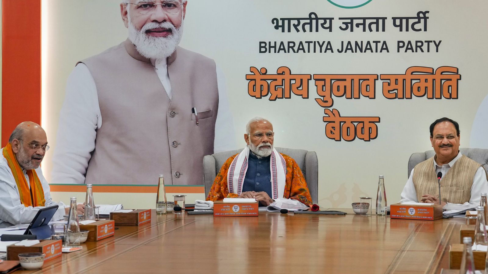 android, pm modi chairs midnight meet to finalise bjp’s first list of lok sabha candidates