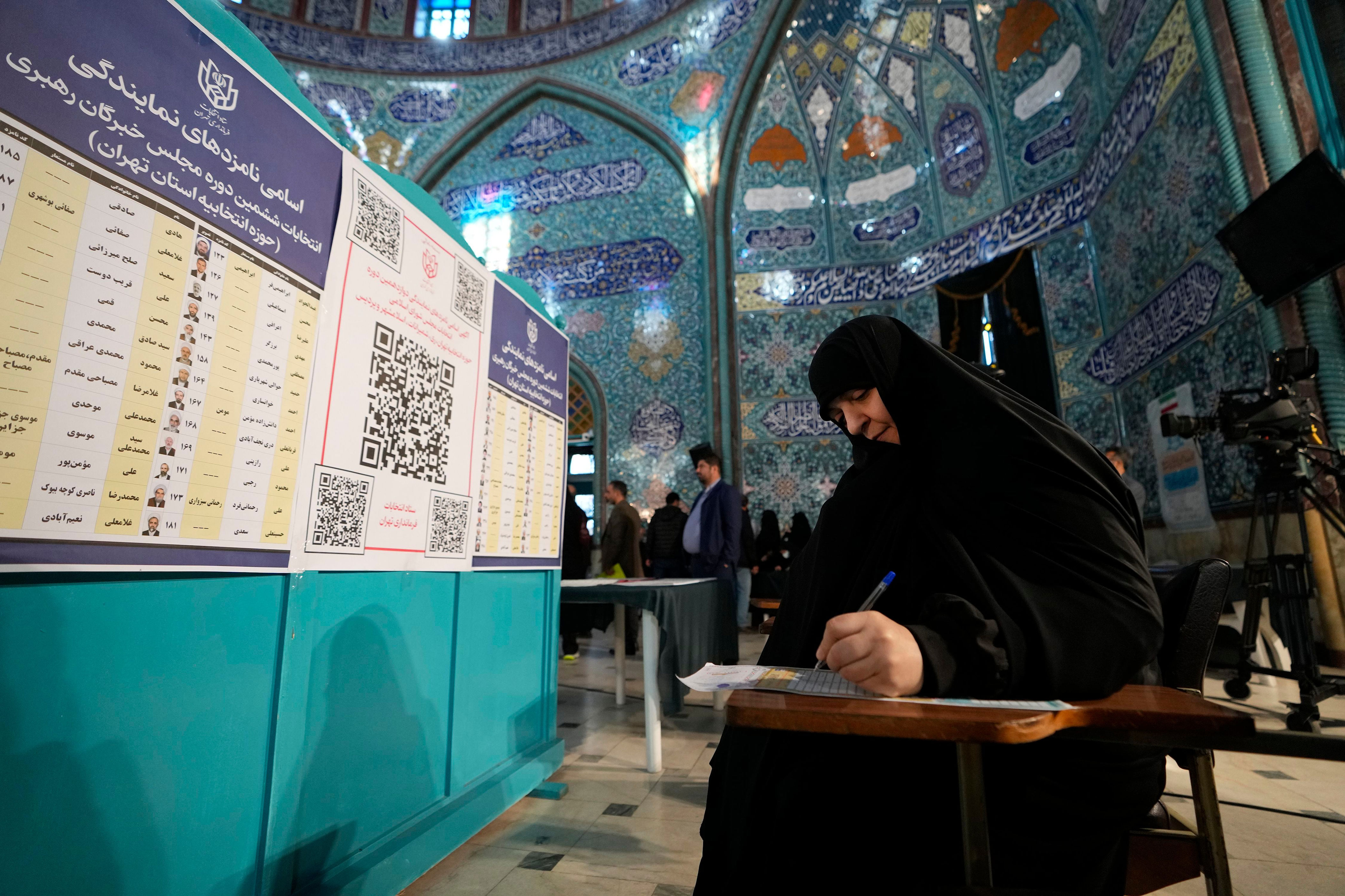 conservatives leading iranian parliamentary election polls in early count
