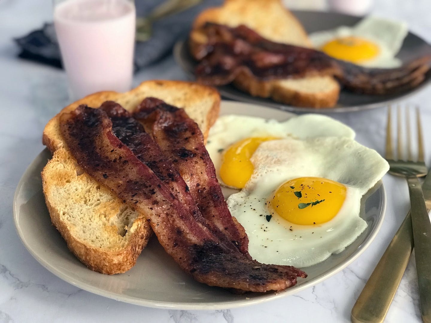 What's brunch without bacon? Coconut sugar, espresso powder, and pumpkin spice turn it into something truly magical. (via Brit + Co.)