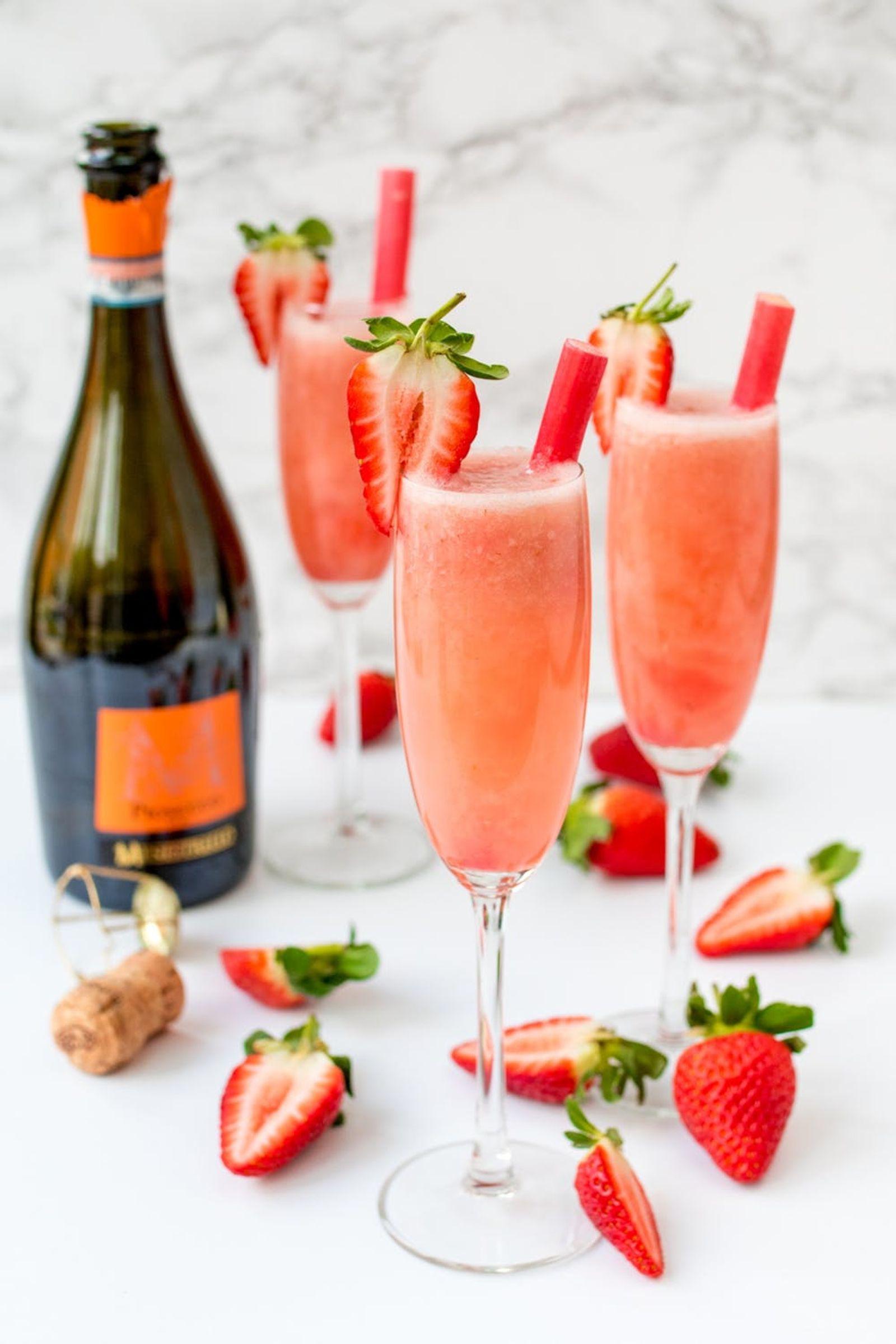 We're all about <strong>strawberry recipes</strong> once the weather starts warming up, and this fruity drink is one of our faves. It'll take you under 10 minutes to whip up, and then you can go back to prepping that Easter ham. (via Brit + Co.)