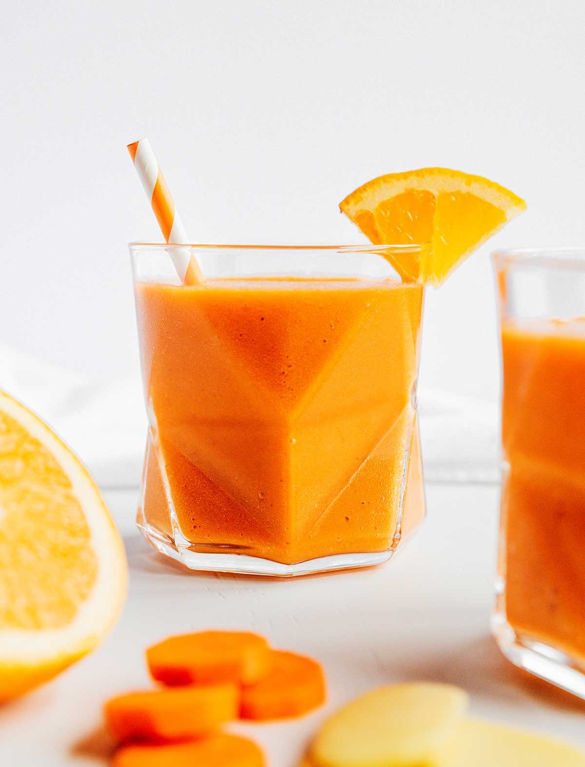 If you're looking for a health boost this holiday, this smoothie is the perfect addition to your Easter brunch. It's creamy, has tons of nutrients, and even recalls Easter by using carrots. (via Live Eat Learn)