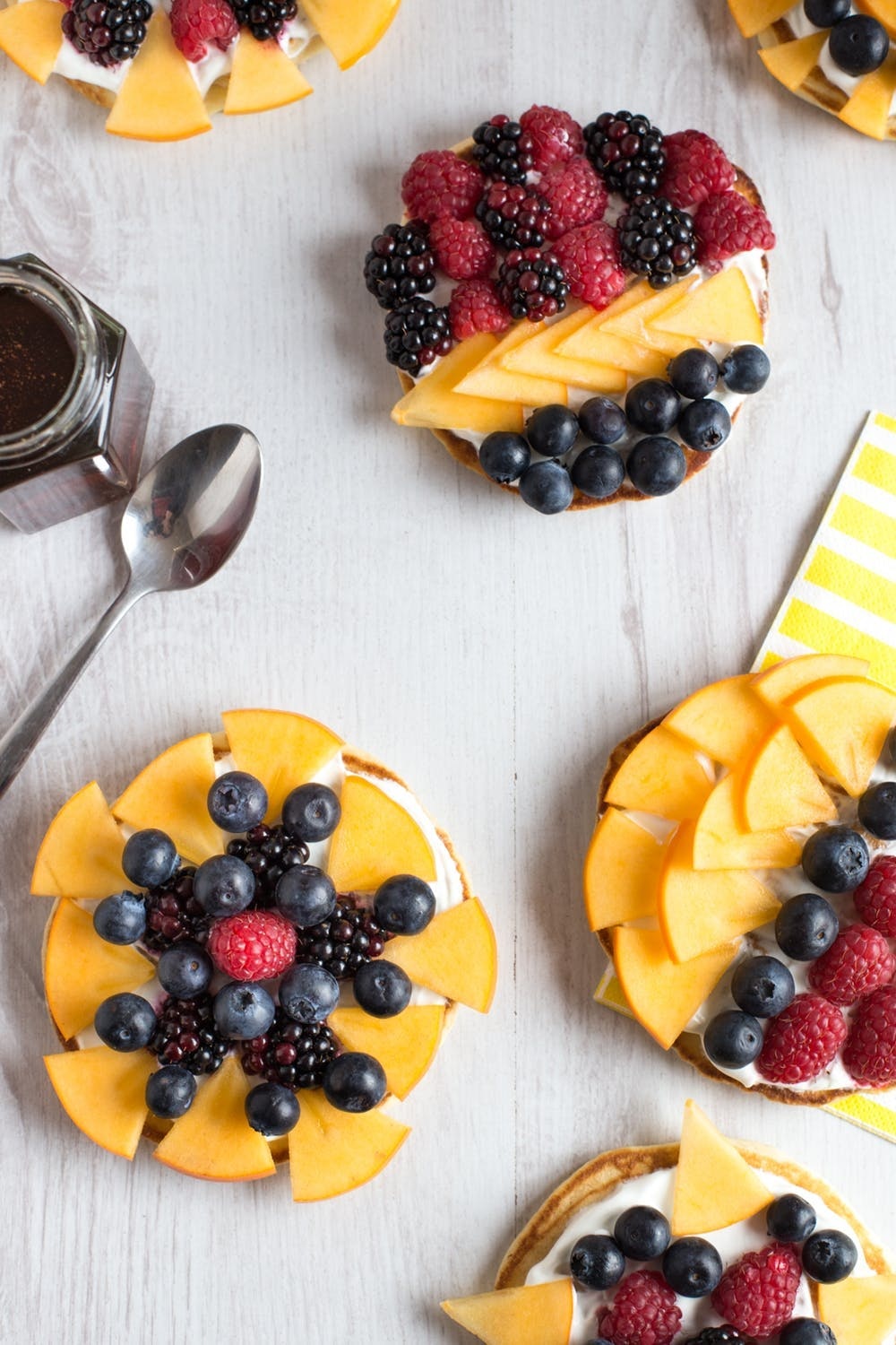 If you want to show your family that you’re a well-rounded adult, make them fancy and nutritious pancake fruit tarts. You could even use frozen waffles for a more turn-key solution. (via Brit + Co<strong>.</strong>)