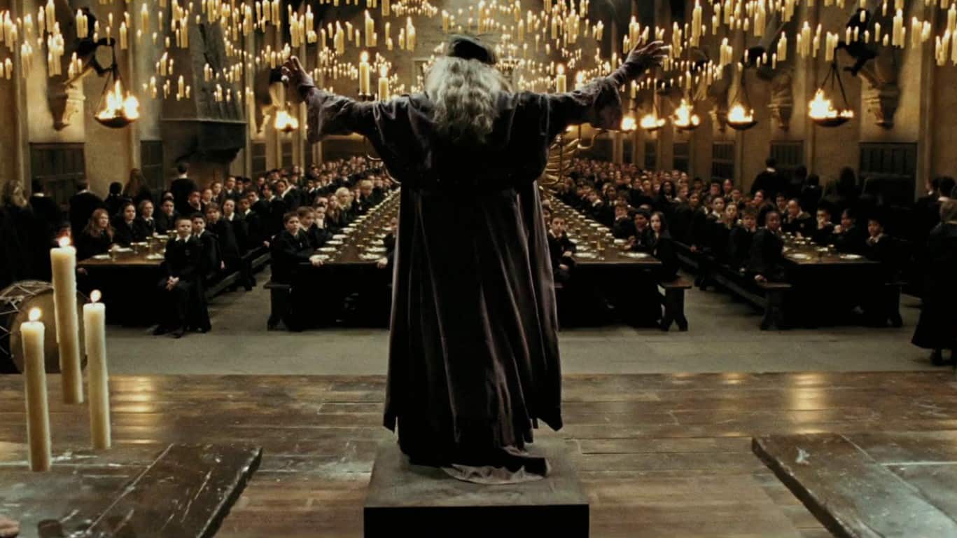 <ul> <li><strong>Who said it:</strong> Albus Dumbledore</li> <li><strong>Played by:</strong> Michael Gambon</li> <li><strong>Movie:</strong> Harry Potter and the Prisoner of Azkaban (2004)</li> </ul> <p>After announcing the horrifying news that the dementors of Azkaban will be posted at every entrance of Hogwarts until further notice, Dumbledore says this line to the gathered students. In such a dark and scary time at Hogwarts, Dumbledore is there to remind them that you can find happiness in any situation.</p>