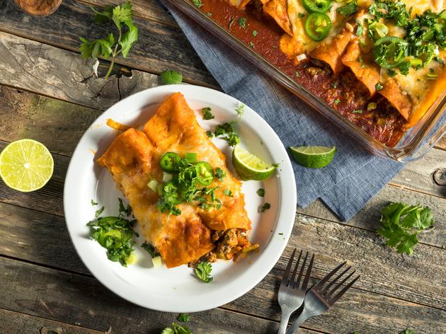 Perfekt für die ganze Familie: überbackene Enchiladas mit Hackfleisch ...