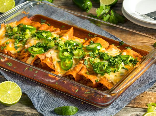 Perfekt für die ganze Familie: überbackene Enchiladas mit Hackfleisch ...