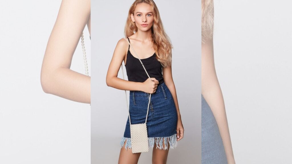 <p>Denim skirts with fringe were a trend of the ’90s, but they’re not the most flattering option for many body types. And all of that fringe can become really annoying, getting tangled when you sit and stand, becoming frayed and ragged. Instead of fringed denim, choose a classic denim skirt that never goes out of style.</p>