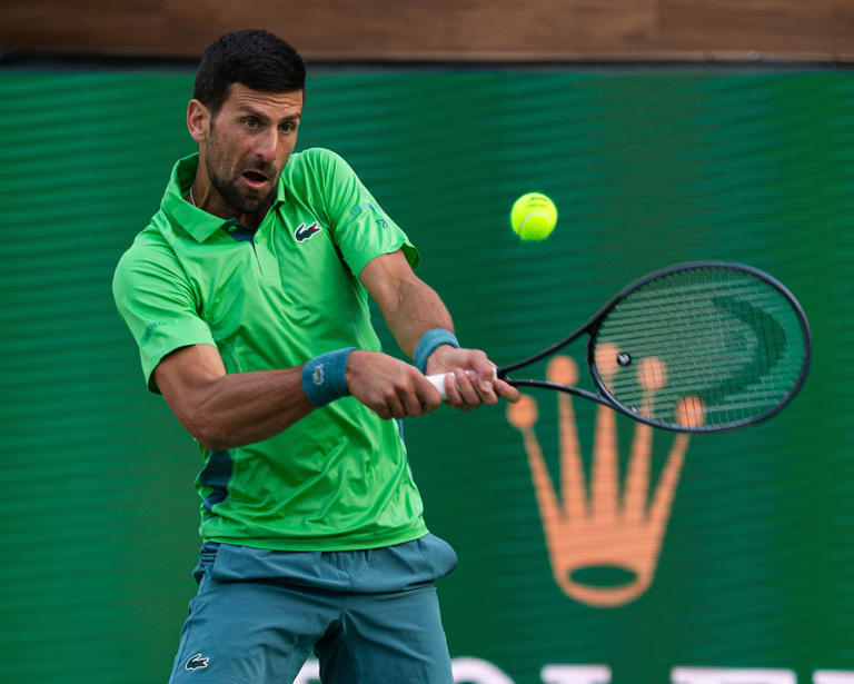 Novak Djokovic some tense moments in first match back at