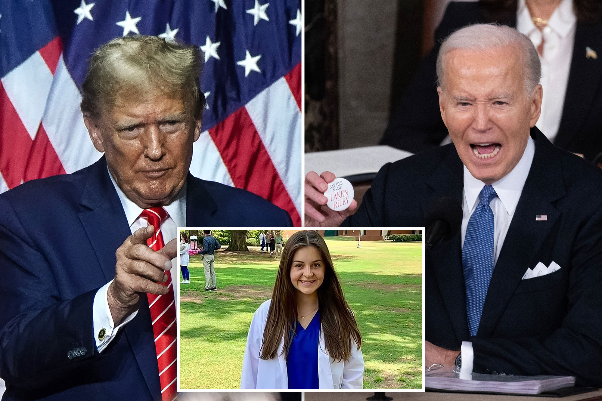 Trump Rips Biden For Botching Laken Riley’s Name, Apologizing For ...