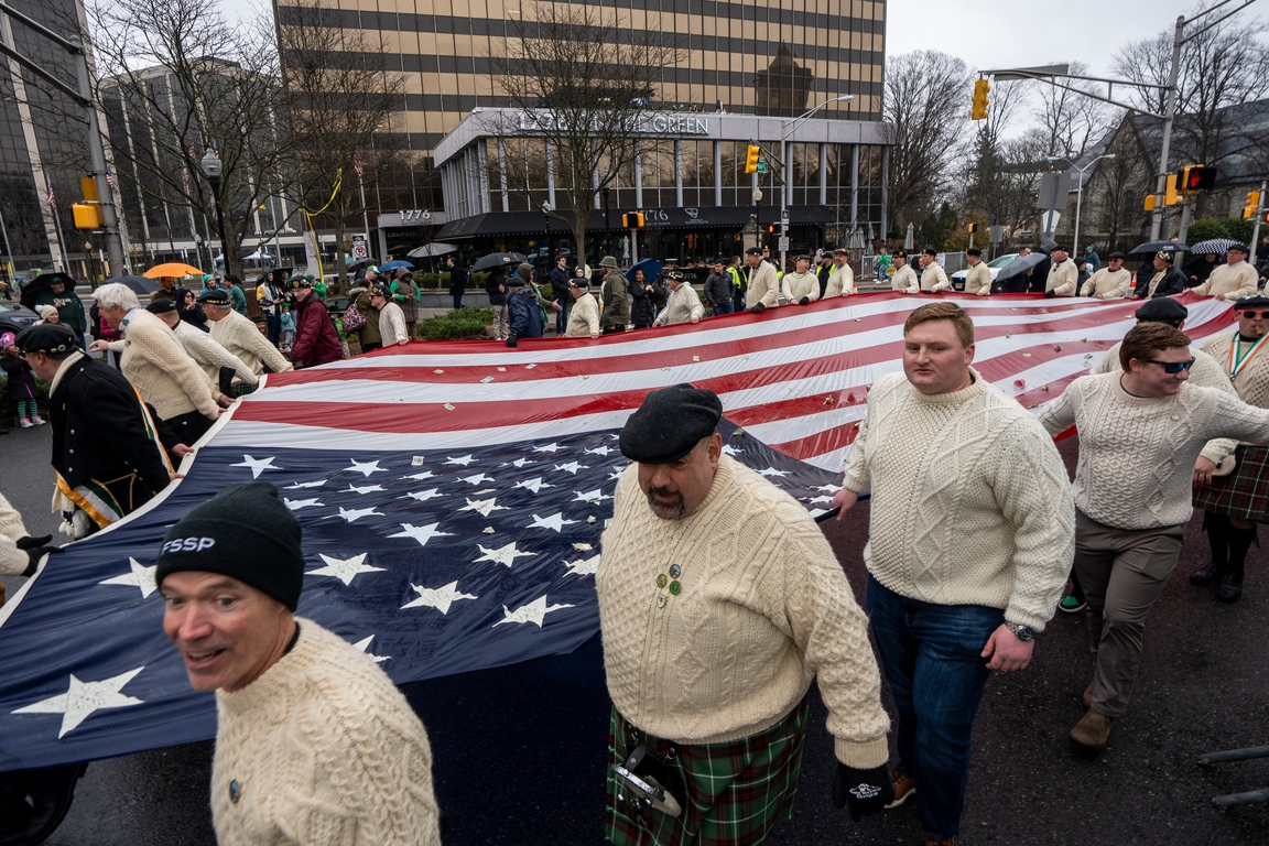 Through the Rain Morris County St. Patrick's Day Parade Marches On