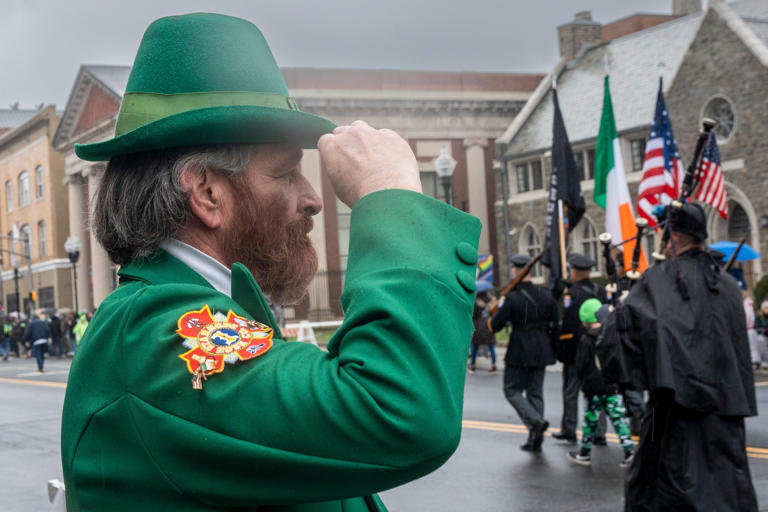 Through the Rain Morris County St. Patrick's Day Parade Marches On