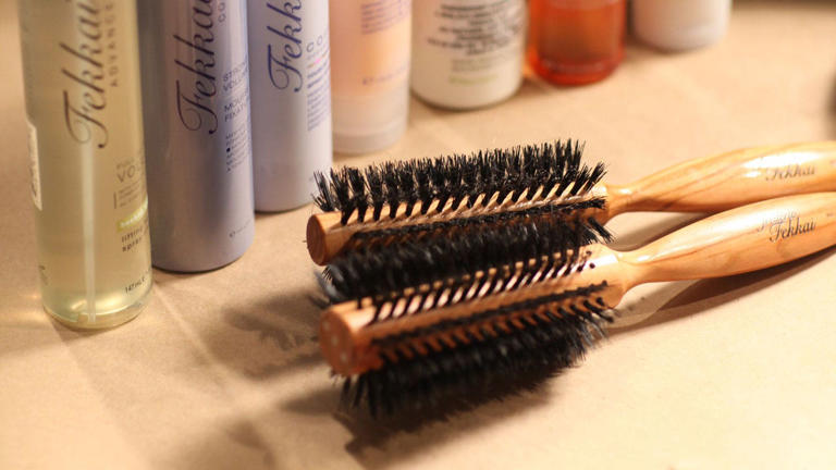 Round hairbrushes are a styling staple. Kyle Ericksen/WWD/Penske Media via Getty Images