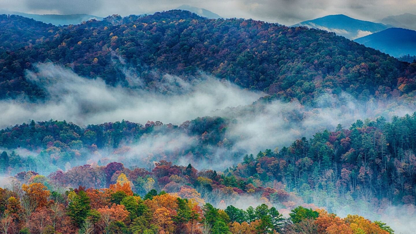 <p>Outdoorsy couples will love the Smoky Mountains, which perfectly blend nature and adventure. Rent a cozy cabin in Gatlinburg, Tennessee, stargaze against the mountains, and hike the moonlit Laurel Falls for a romantic experience.</p>