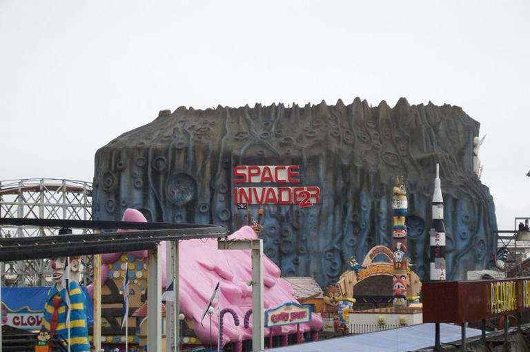 Space Invader ride at Blackpool Pleasure Beach