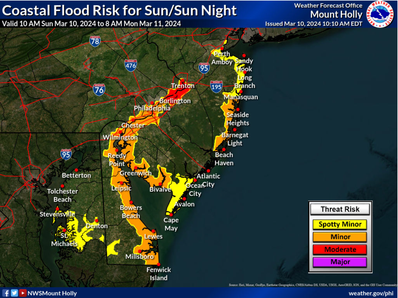 Jersey Shore Sees Some Coastal Flooding From Record Breaking Rainfall   BB1jE1Ol.img