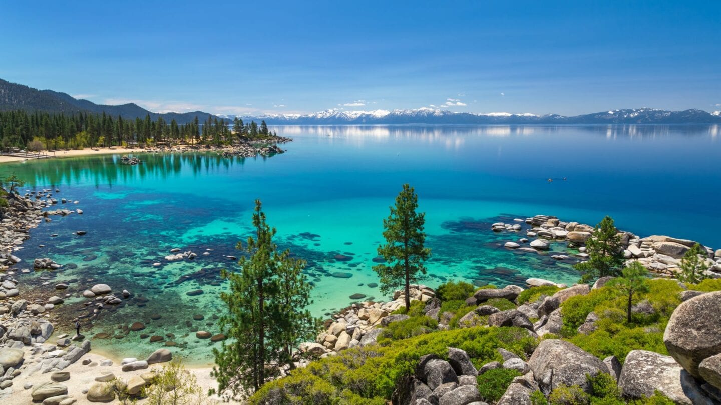 <p>Straddling the border between California and Nevada, Lake Tahoe is the ideal destination for an affordable honeymoon. Book a lakeside cabin, sled down snowy slopes, hike the Lake Winnemucca trail, and hit the local casinos, all at affordable prices.</p>