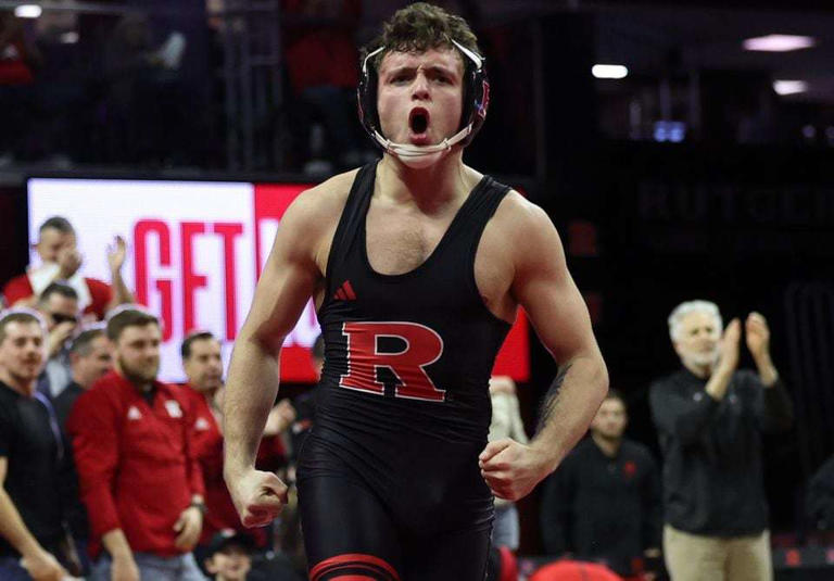 Rutgers’ Dylan Shawver waited patiently for Big Ten wrestling title