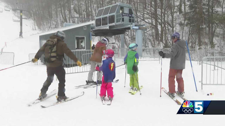 Middlebury Snowbowl celebrating 10 inches of fresh snow following storm