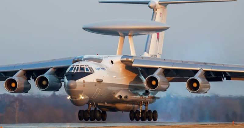 ukrainian drone strike hits russian factory fixing up damaged a-50 spy plane