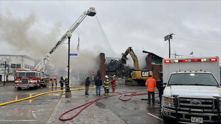 Crews respond to fire at vacant commercial building in Millinocket