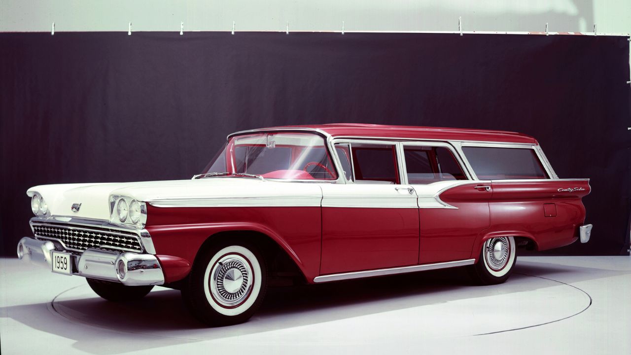 <p>Rolling in with space for nine, the 1959 Ford Country Sedan was the go-to wagon for the family on the move. Not as fancy as the Country Squire but still packed with the essentials like dual sun visors and a more intuitive horn ring. It was a hit, with over 123,000 units sold in its prime year. Nowadays, its value is jumping, showing that this wagon’s blend of practicality and classic style is getting the nod from collectors, with prices now hitting $19,200.</p>