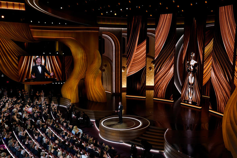 Jimmy Kimmel calls out Greta Gerwig's Oscars snub, skewers 'Madame Web