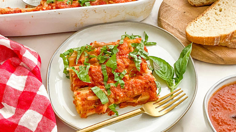 Dairy-free Mozzarella Is The Vegan Cheese That Gives Manicotti A Creamy 