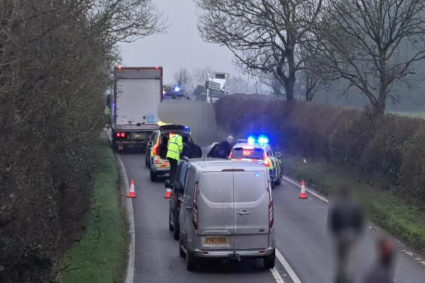 Road closed for investigation work after crash