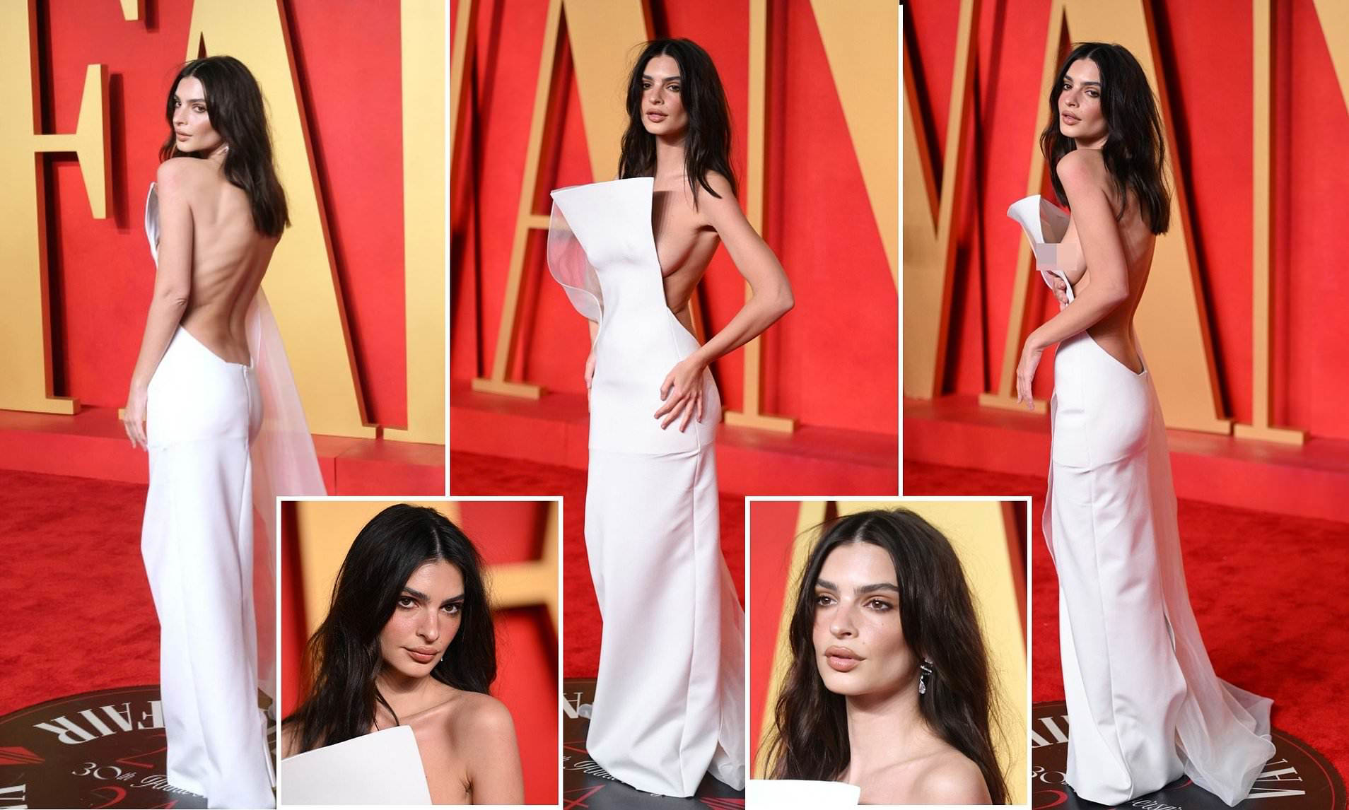 How Emily Ratajkowski pulled off the most daring Oscars look ever ...