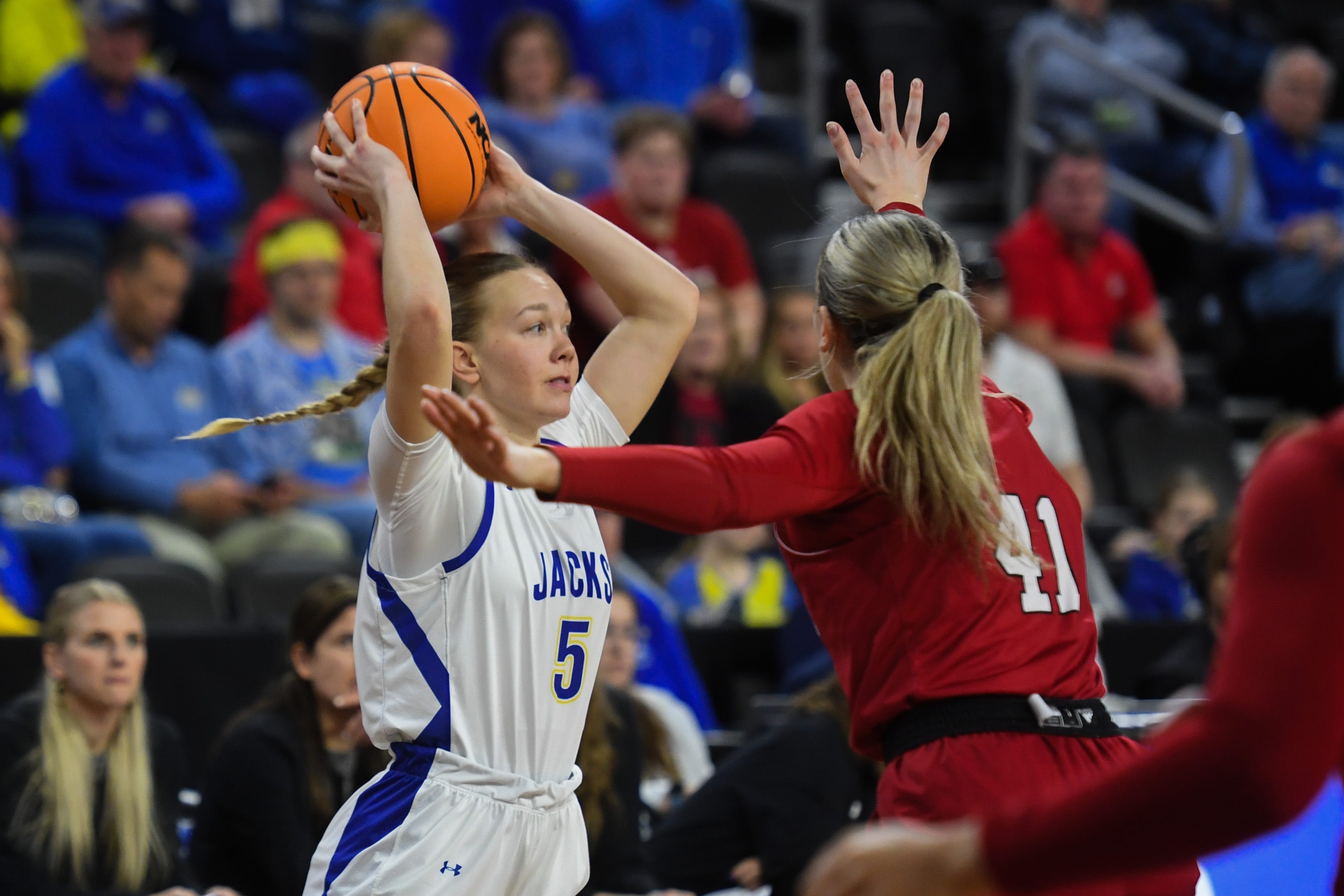 South Dakota State Women's Basketball Outlasts South Dakota, Advances ...