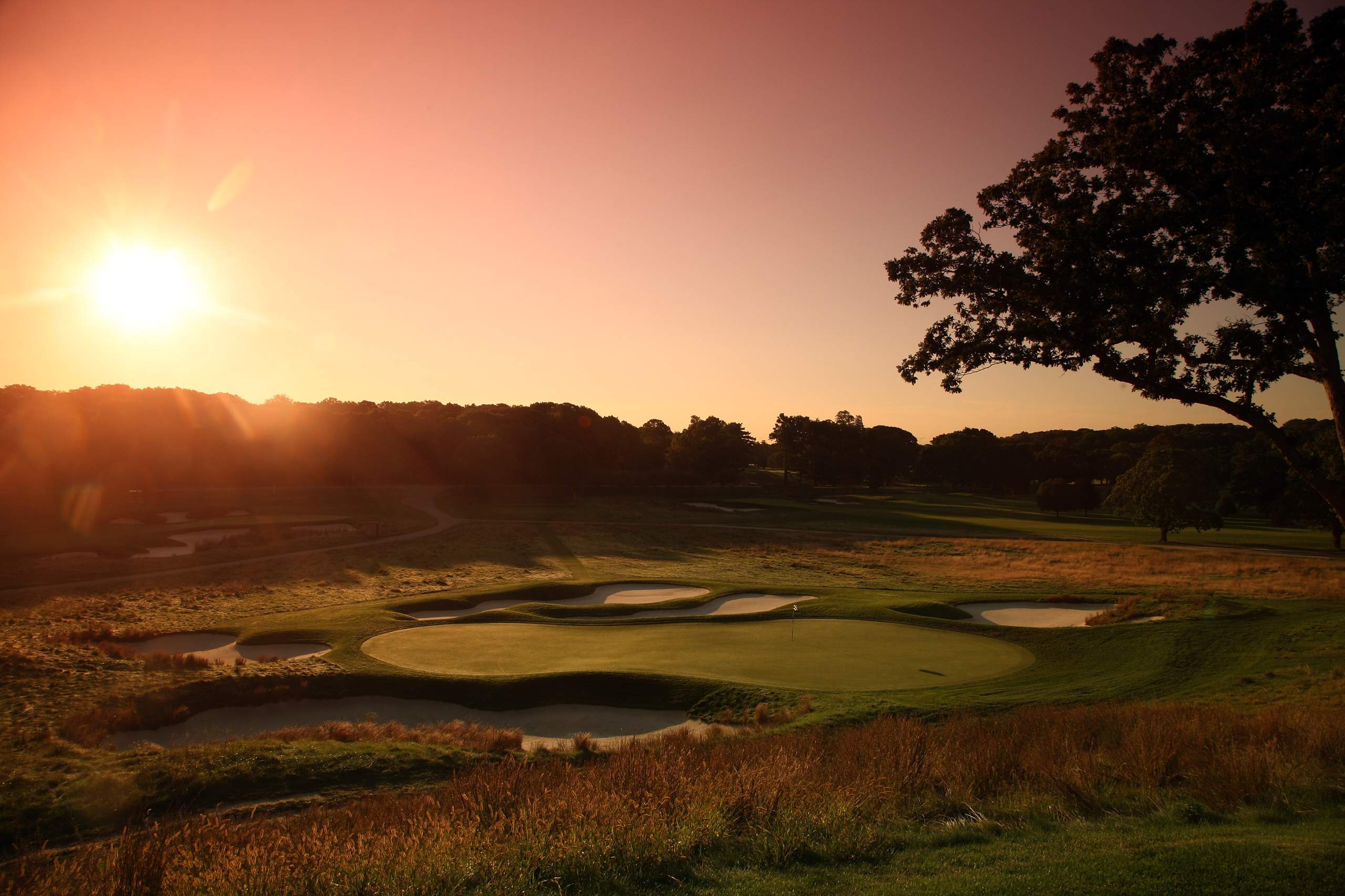 <em><b>Course Location: Farmingdale, New York</b></em> Imagine walking up to the 1st tee of a course for the first time and seeing a sign that reads, "Only for highly skilled golfers.” For many, seeing those words would be an instant invitation to turn around before you lose all the balls in your bag. But at The Black, golfers brace themselves for one of the most exhilarating rounds of their lives. Located in New York, Bethpage Black features uphill par-4s, gigantic bunkers that stump the world's greatest players, and one of the country's most iconic par-5s (4th). The course has played host to the U.S. Open twice (2002, 2009) -- '02 won by Tiger Woods -- and recently hosted the PGA Championship in 2019 (with Brooks Koepka coming out on top). If you aren't a New York resident, playing a round will cost you $150.