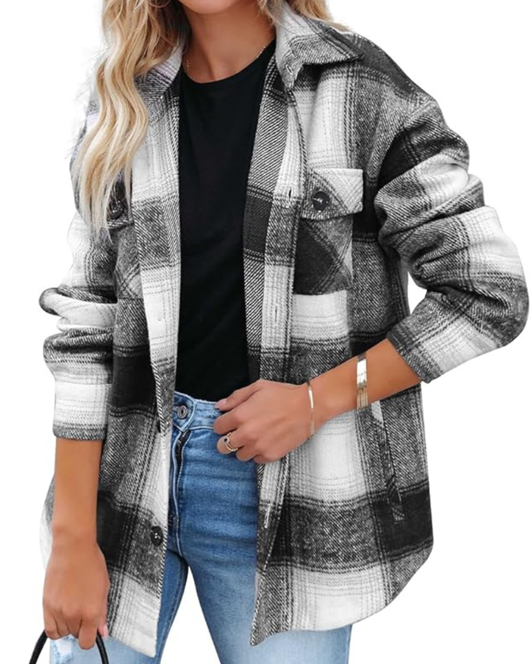 Easily Add A New Plaid Shacket Over Any Outfit